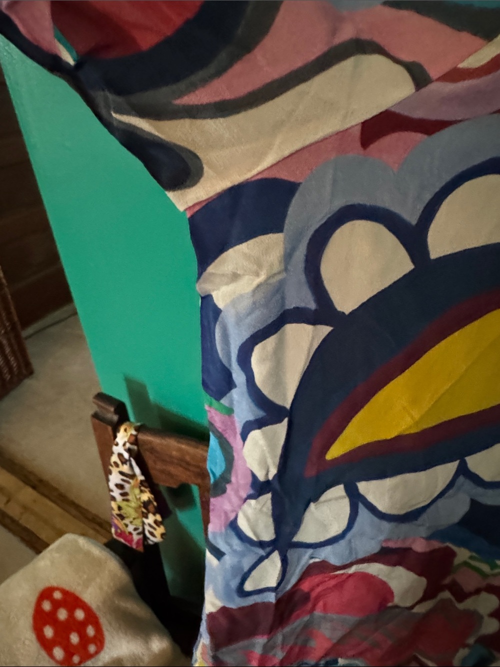 🌸⭐️🦋💚🫐Boden Bold Multicolor Abstract Print Blouse - Picture 7 of 10
